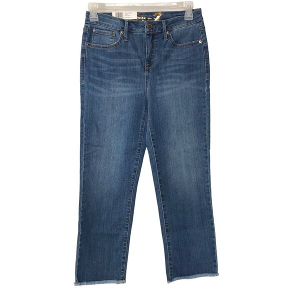 SEVEN 7 HIGH WAISTED TOWER STRAIGHT CROP JEANS SZ 4 NWT - Picture 1 of 4